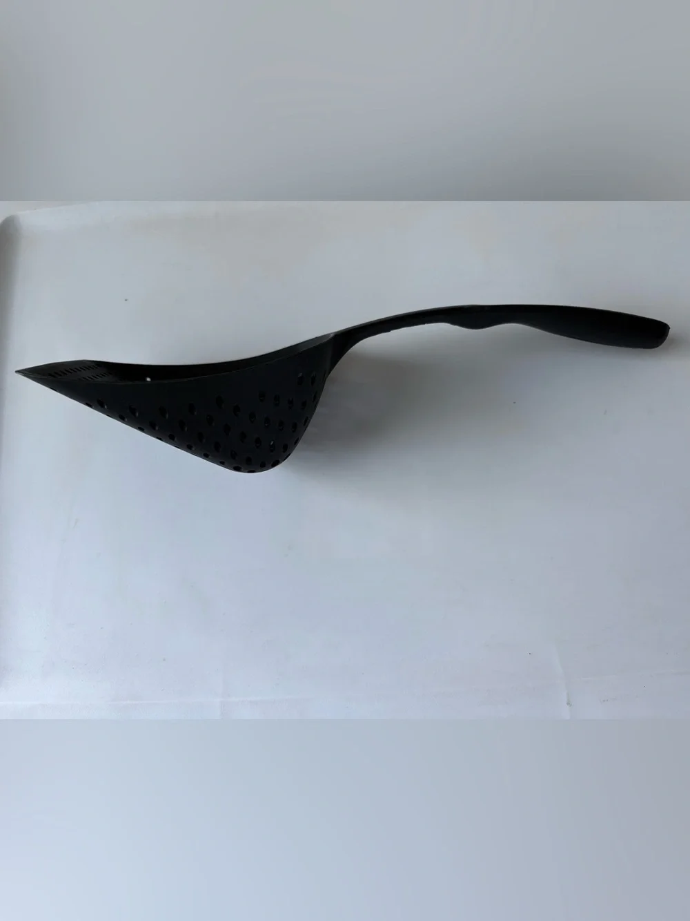 Pampered Chef Scoop ‘N Drain Slotted Spoon Strainer Black